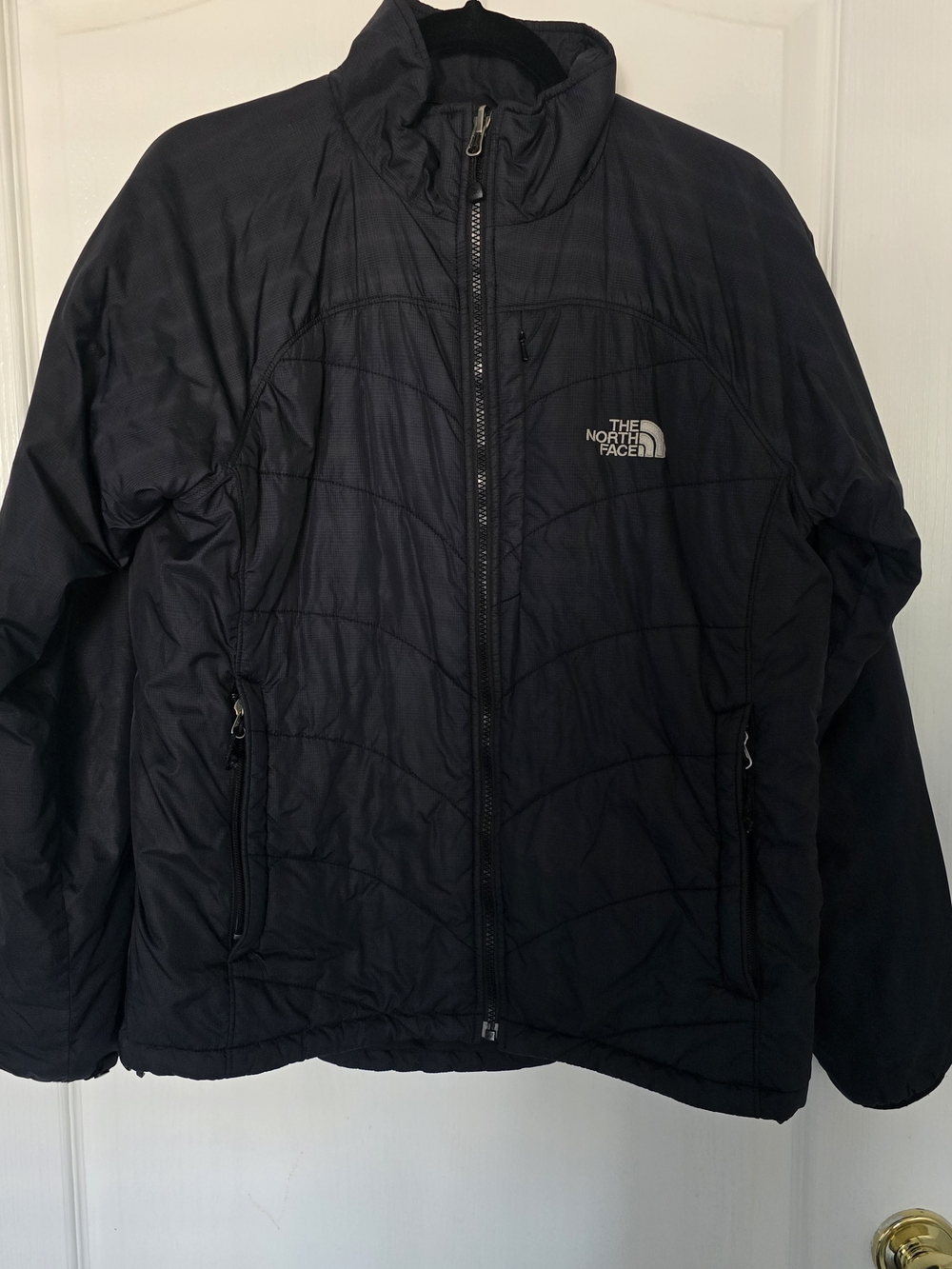 The North Face Women Black Jacket Coat SIZE L Primaloft